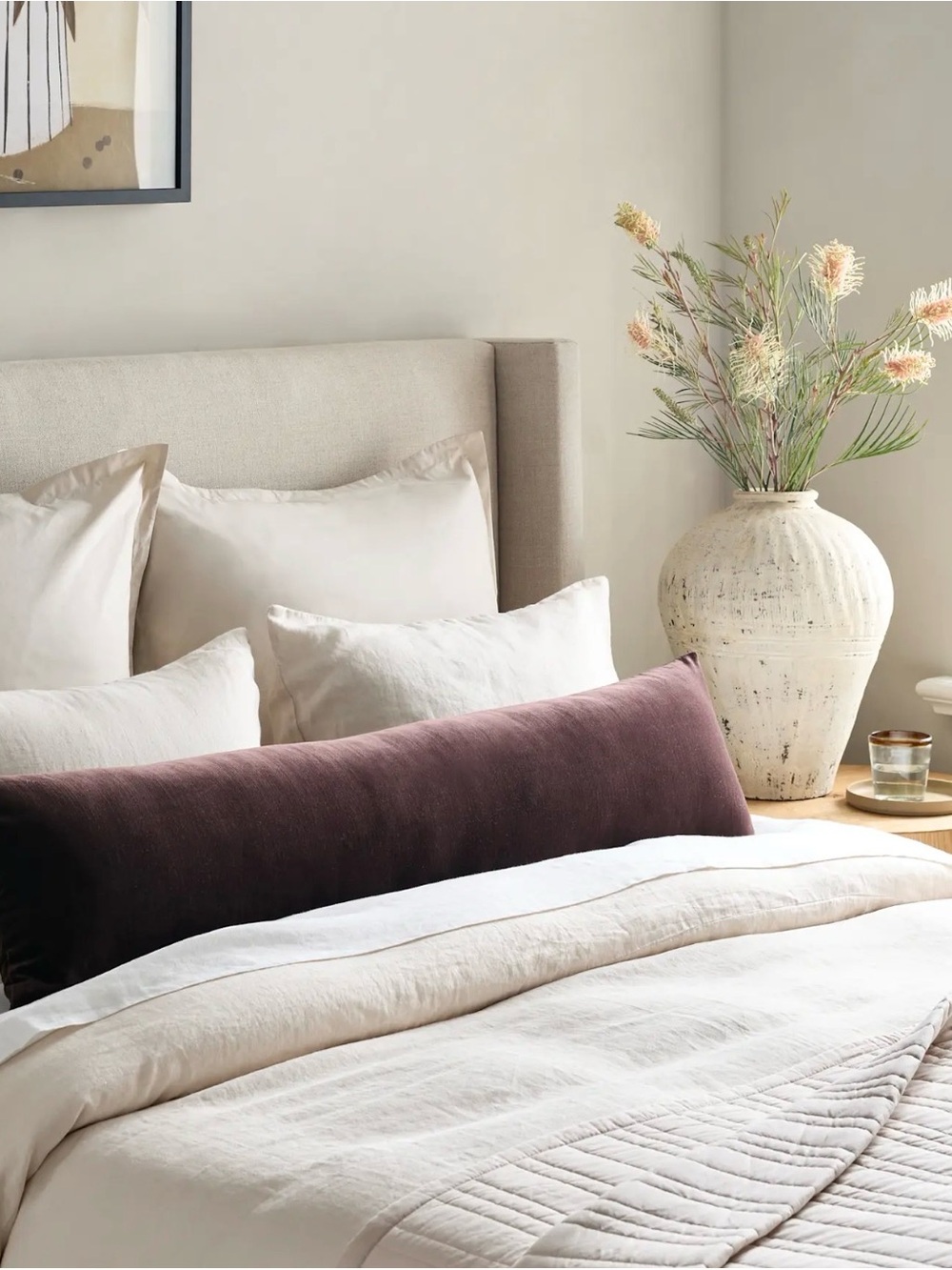 🆕Quince Velvet Lumbar Pillow Cover in Espresso 12 x 48